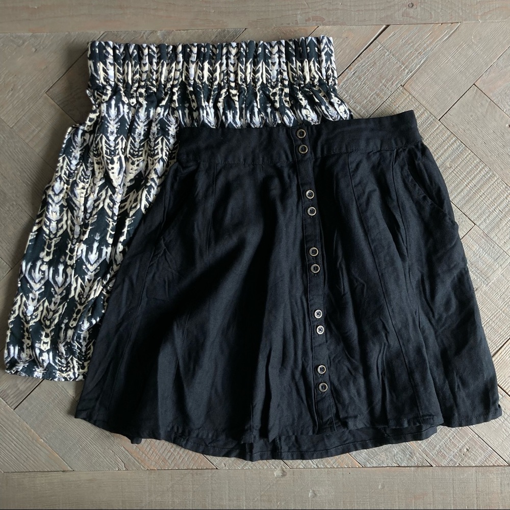 UO + H&M Skirt Bundle Size XS Black and Pattern